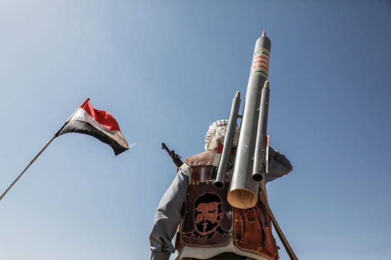 Während des Gaza-Kriegs feuerten die Huthis aus Solidarität mit der Hamas Raketen in Richtung Israel. (Archivbild)