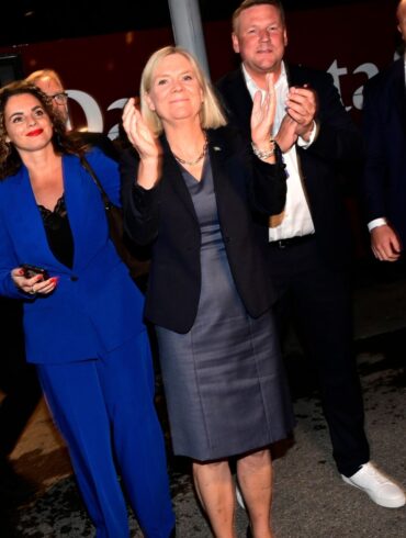 Magdalena Anderssons Sozialdemokraten wurden stärkste Kraft. (Archivbild)