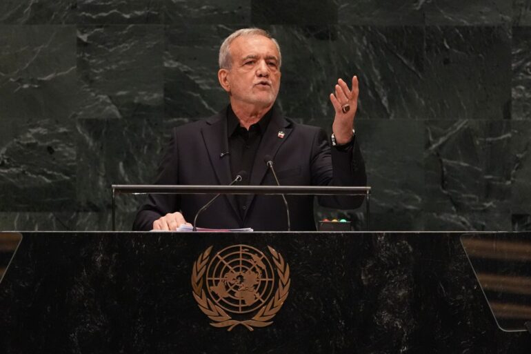Der iranische Präsident Massud Peseschkian hat sich bei der UN-Generaldebatte gegen Anschuldigungen der USA gewehrt.