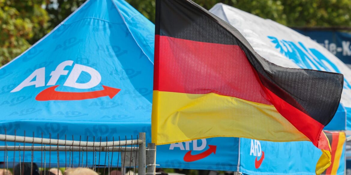 In Umfragen klar vorn: die AfD in Sachsen-Anhalt.