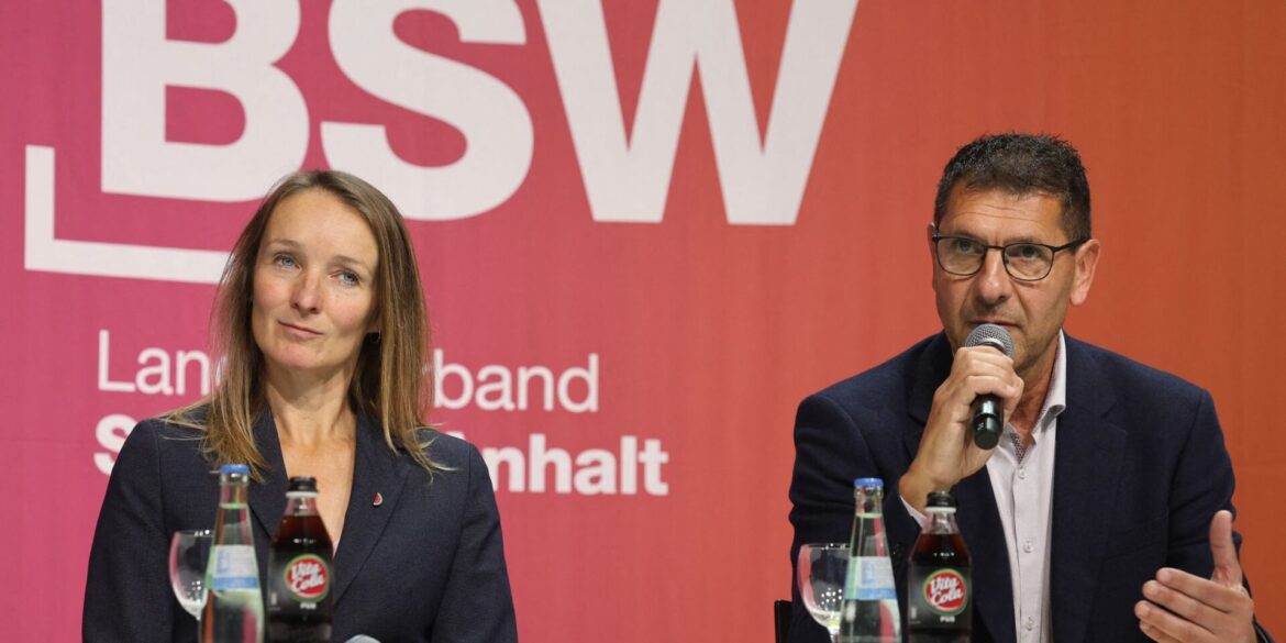 Thomas Schulze und Claudia Wittig (beide BSW) wollen mit der AfD sprechen. (Archivbild)