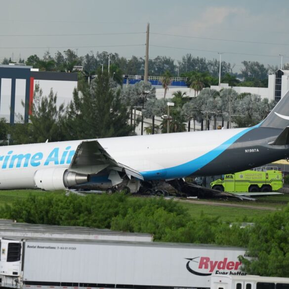 Unfall am Flughafen Miami.