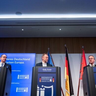 Die Innenministerkonferenz (IMK) im Juni. Die Frage der Abschaffung der Einstimmigkeit stand damals zumindest offiziell nicht auf der Tagesordnung. (Archivbild)
