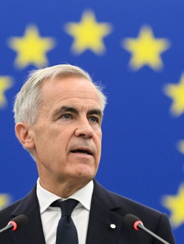 Reiste als Ehrengast zur ersten Plenartagung des Europäischen Parlaments nach der Sommerpause: Kanadas Premierminister Mark Carney.