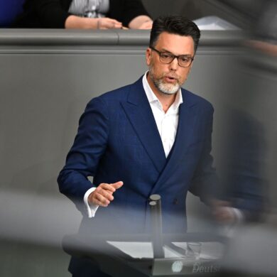 Robin Wagener ist Verteidigungspolitiker der Grünen-Bundestagsfraktion. (Archivfoto)