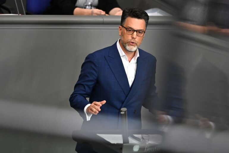 Robin Wagener ist Verteidigungspolitiker der Grünen-Bundestagsfraktion. (Archivfoto)