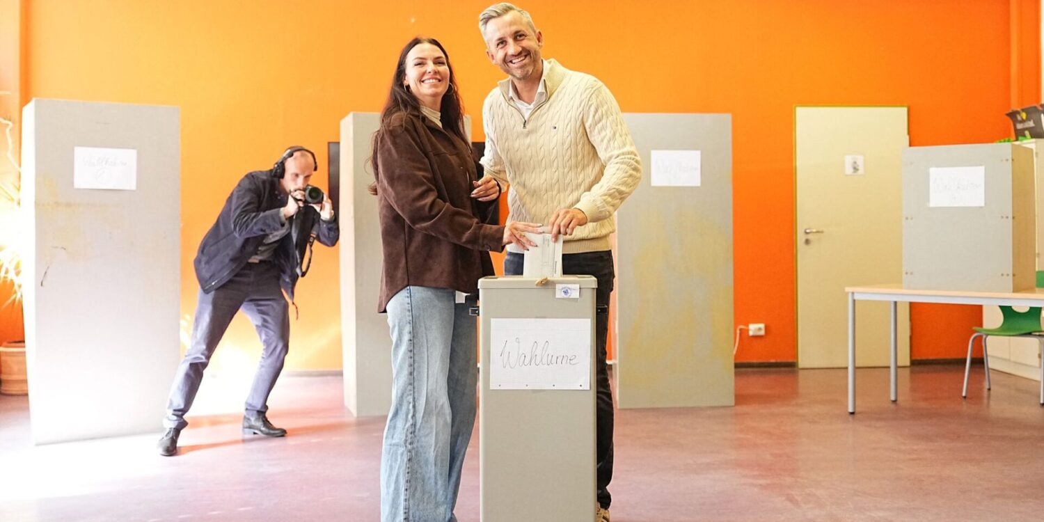 Ulrich Siegmund gibt seine Stimme ab