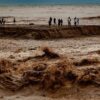 Sintflutartiger Regen lässt Fluss Besòs bei Barcelona anschwellen