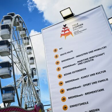 Das zentrale Fest zum Tag der Deutschen Einheit wird in Bremen gefeiert.