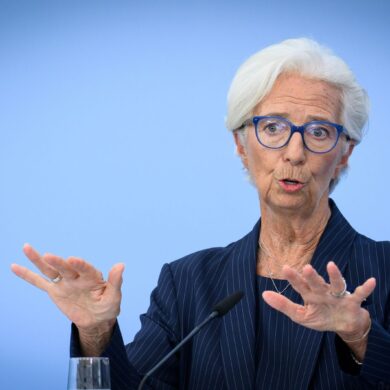 Präsidentin Christine Lagarde hat die EZB durch unsichere Zeiten gesteuert, Anfang Februar tritt sie vorzeitig zurück. (Archivbild)