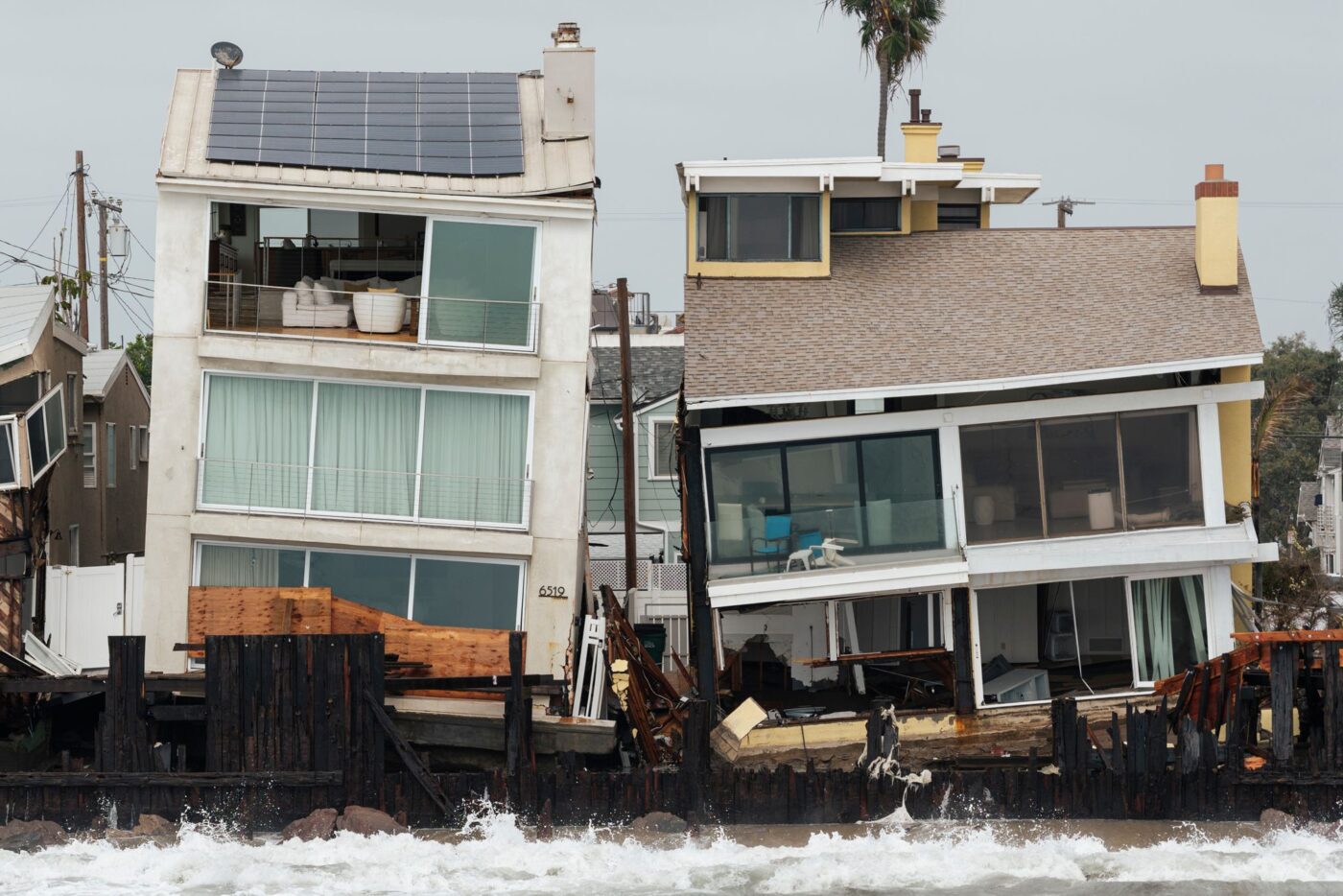 Long Beach (Kalifornien): Sturmspuren an der Küste – Häuser nach Tropensturm Rachel beschädigt