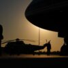 US-Präsident Donald Trump geht zum Hubschrauber.