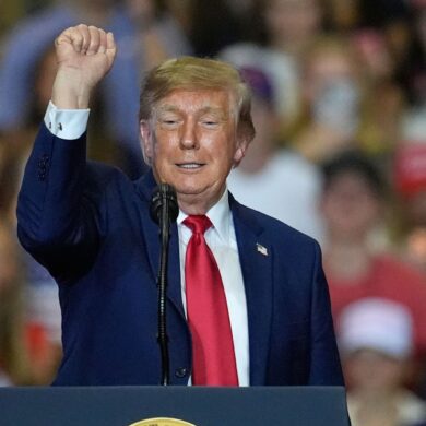 Trump feierte die Gewalt gegen Störer seiner Rede.