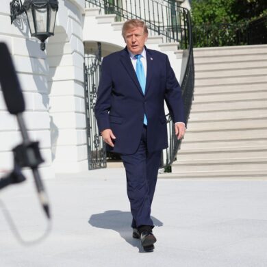 Trump verkündet den Namen seiner neuen Pressesprecherin. (Archivbild)