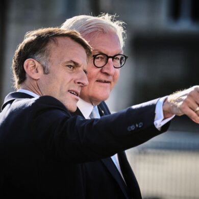 Steinmeier und Macron scheiden beide im kommenden Jahr aus ihren Ämtern.