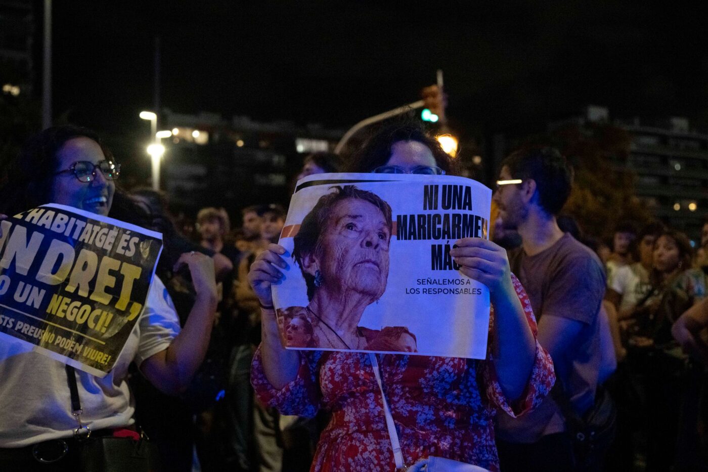 Die Zwangsräumung der 87-jährigen Spanierin Maricarmen Abascal aus der Wohnung, in der sie 70 Jahre gelebt hatte, löste die Massenproteste gegen die Wohnungsnot aus. Nun ist sie in einem Krankenhaus gestorben. (Archivbild)