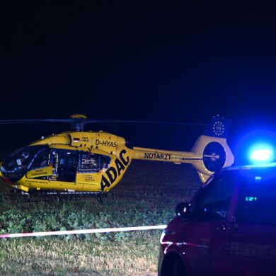 Auch Rettungshubschrauber waren im Einsatz. (Symbolbild)