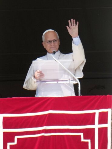 Der Papst bei seinem Angelus-Gebet.