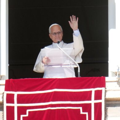 Der Papst bei seinem Angelus-Gebet.
