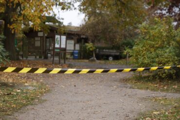 Ein Teil des Wildparks ist abgesperrt.