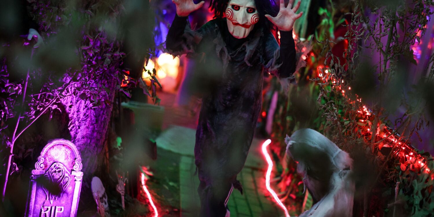 Das «Halloween-Haus» im nordrhein-westfälischen Mettmann sorgt für Gänsehaut.