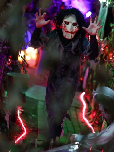 Das «Halloween-Haus» im nordrhein-westfälischen Mettmann sorgt für Gänsehaut.
