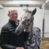 Pferdchen im Zebra-Look: Steffen Krehl zeigt sein Fohlen J-Nimon K., das bei einer Pferdeauktion in Wien für 75.000 Euro nach Dubai verkauft wurde.