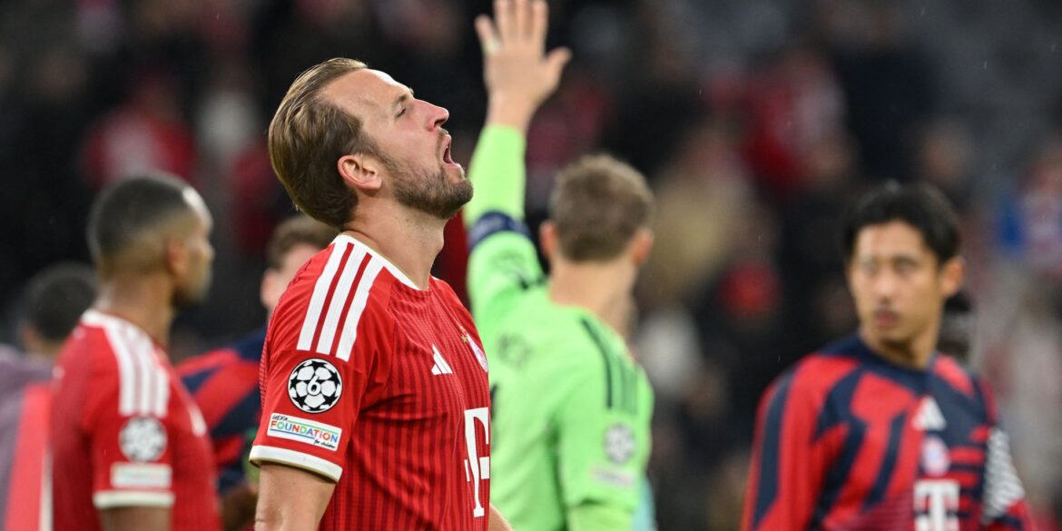 Die Bayern um Torjäger Harry Kane spielen in der Champions League erneut nur unentschieden.