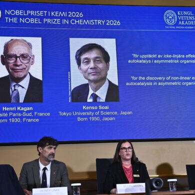 Der Nobelpreis für Chemie geht in diesem Jahr an den Franzosen Henri Kagan und den Japaner Kenso Soai.