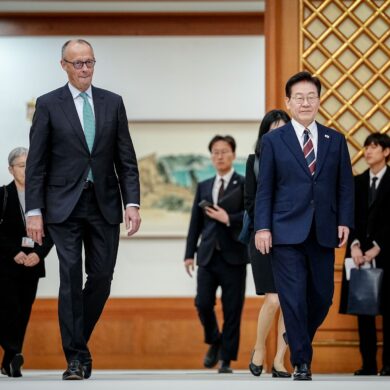 Südkorea ist die dritte Station der Asienreise des Kanzlers.