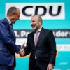 Auch CSU-Politiker Manfred Weber - hier mit CDU-Chef Friedrich Merz - befeuert vor einer CDU-Präsidiumsklausur die Debatte um den Kurs zur AfD. (Archivfoto)