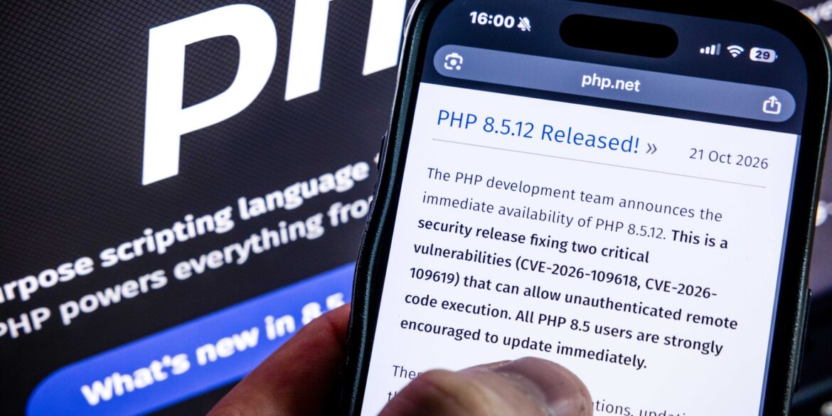 Eine Sicherheitslücke in der Webskriptsprache PHP gefährdet derzeit viele Webseiten. (Symbolbild)