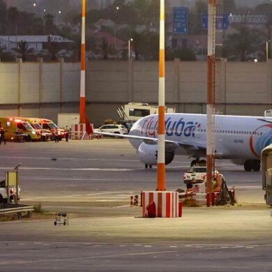 Diese Ersatzmaschine brachte die Passagiere nach Tel Aviv.