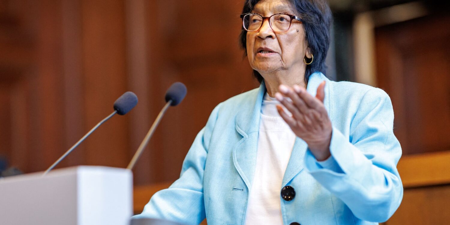 Navi Pillay erhält Friedensnobelpreis 2026 und gibt eine Pressekonferenz beim Nuremberg Forum