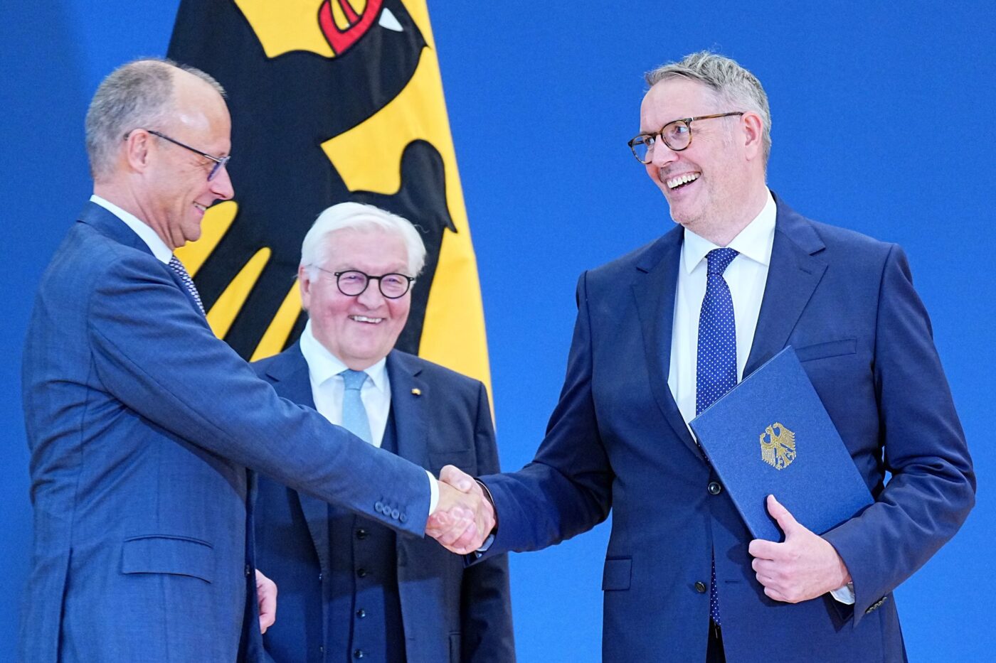 Lachende Gesichter gab es bei der Ernennung von Alexander Schweitzer (rechts).
