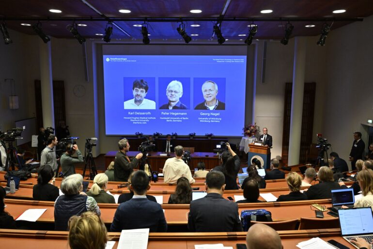 Der Nobelpreis für Medizin geht in diesem Jahr an die beiden Deutschen Peter Hegemann und Georg Nagel sowie den US-Forscher Karl Deisseroth.