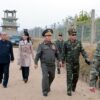Kim Yo Jong, Schwester von Machthaber Kim Jong Un, hat am Mittwoch die innerkoreanische Grenze inspiziert
